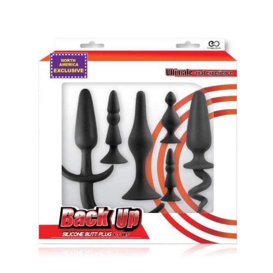BACK UP KIT Butt Plug – комплект 6 силиконови анални плъгове