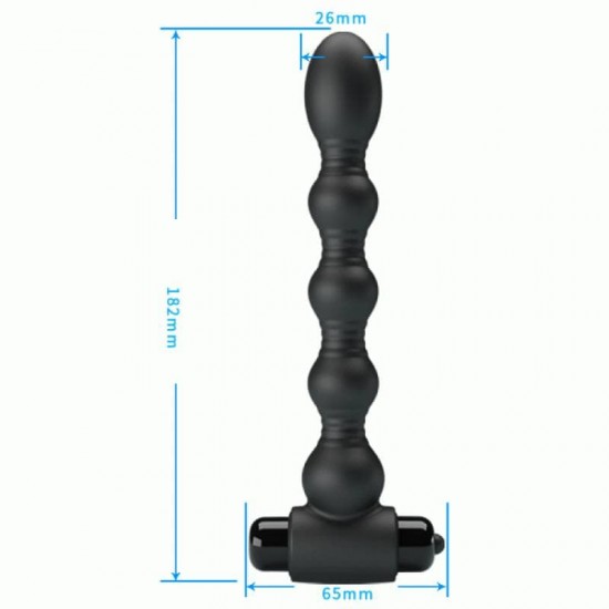 Анален вибратор силиконов с 10 функции - Mr. Play Vibrating Anal Plug V