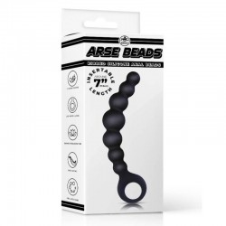 Анални топчета 18.5 см броеница с 6 степени - Arse Beads 7" Ribbed Silicone Anal Beads I Анални топчета 18.5 см броеница с 6 степени - Arse Beads 7" Ribbed Silicone Anal Beads I
