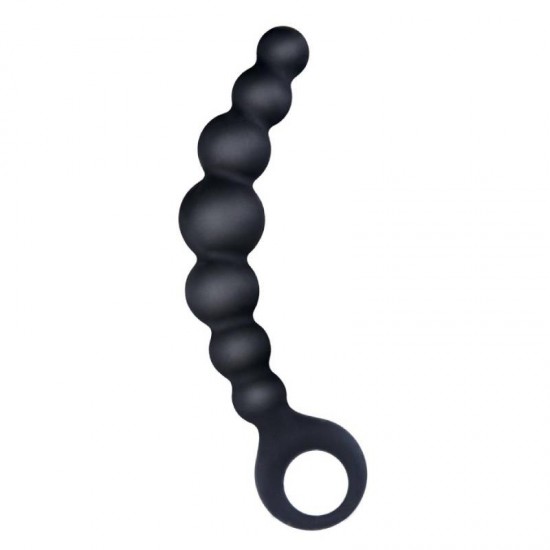 Анални топчета 18.5 см броеница с 6 степени - Arse Beads 7" Ribbed Silicone Anal Beads I