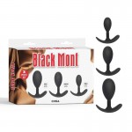 Комплект от 3 анални разширителя със силиконова повърхност – Black Mont Anal Trainer Kit