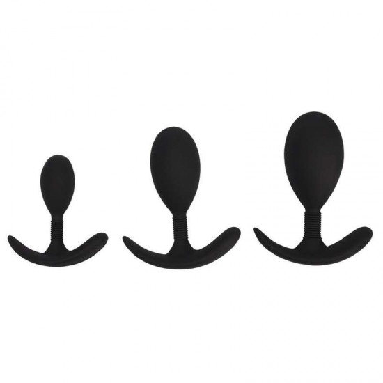 Комплект от 3 анални разширителя със силиконова повърхност – Black Mont Anal Trainer Kit Комплект от 3 анални разширителя със силиконова повърхност – Black Mont Anal Trainer Kit