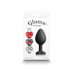 Анално Бижу Силиконово Glams Xchange Heart M Анално Бижу Силиконово Glams Xchange Heart M