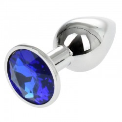 Метално анално бижу Blue Silver S Метално анално бижу Blue Silver S