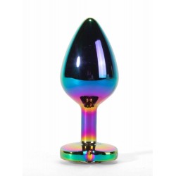 Метален анален разширител с кристал Rainbowheart S Метален анален разширител с кристал Rainbowheart S