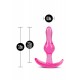 Гъвкав малък анален разширител B YOURS CURVY ANAL PLUG PINK