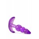 Мек и Гъвкав Анален разширител B YOURS TRIPLE BEAD ANAL PLUG PURPLE