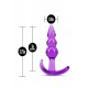 Мек и Гъвкав Анален разширител B YOURS TRIPLE BEAD ANAL PLUG PURPLE