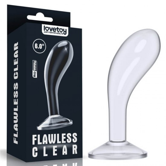 Анален Разширител с простатна извивка Flawless Clear Prostate Plug