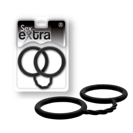 Еластични силиконови белезници за секс игри - SEX EXTRA Silicone Cuffs Black Еластични силиконови белезници за секс игри - SEX EXTRA Silicone Cuffs Black
