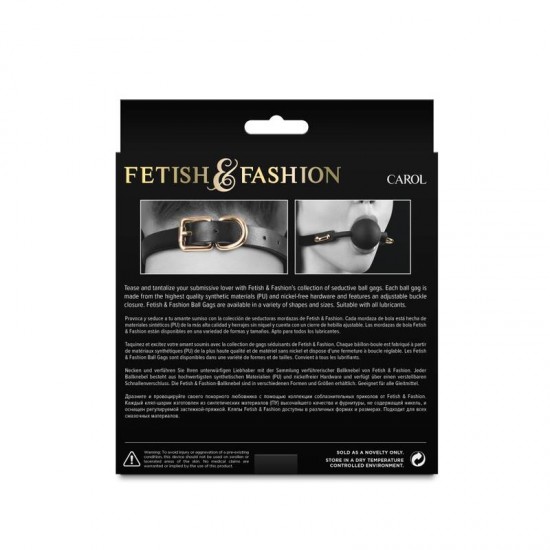 BDSM кляп със силиконово топче 3,8 см, регулируем наустник – Fetish & Fashion Carol Black BDSM кляп със силиконово топче 3,8 см, регулируем наустник – Fetish & Fashion Carol Black