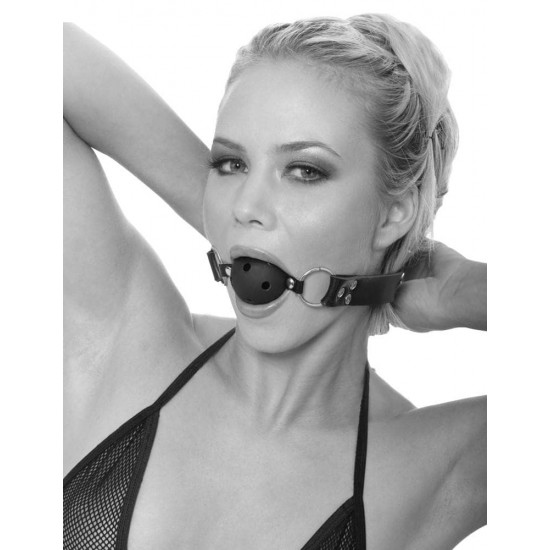 Топка за уста с дупки за дишане - Breathable Ball Gag Black