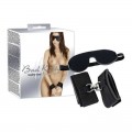 Белезници за секс и маска комплект Bad Kitty Wristcuffs Eyemask