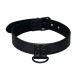 Секси чокър за врат FETISH BLACK MATT COLLAR WITH LEASH