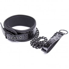 Секси чокър каишка с нашийник Sinful Collar