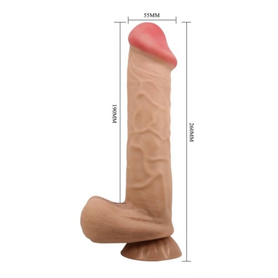 Sliding Skin 10.2" Flesh II – Масивен реалистичен дилдо с плъзгаща се кожа и вендуза Sliding Skin 10.2" Flesh II – Масивен реалистичен дилдо с плъзгаща се кожа и вендуза