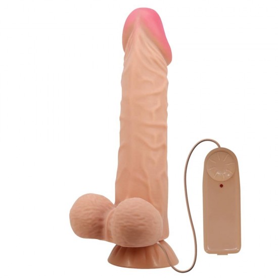 Sliding Skin 9.4" Flesh II - Вибриращ реалистичен дилдо с вендуза и дистанционно, 24 см Sliding Skin 9.4" Flesh II - Вибриращ реалистичен дилдо с вендуза и дистанционно, 24 см