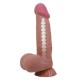 Sliding Skin 8.5" Brown – Кафяв реалистичен дилдо 21см с подвижна кожа и вендуза