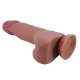 Sliding Skin 8.5" Brown – Кафяв реалистичен дилдо 21см с подвижна кожа и вендуза