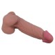 Sliding Skin 8.5" Brown – Кафяв реалистичен дилдо 21см с подвижна кожа и вендуза