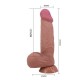 Sliding Skin 8.5" Brown – Кафяв реалистичен дилдо 21см с подвижна кожа и вендуза