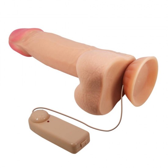 Sliding Skin 8.5" Flesh II – Вибриращ реалистичен дилдо 21см с движеща се кожа и дистанционно Sliding Skin 8.5" Flesh II – Вибриращ реалистичен дилдо 21см с движеща се кожа и дистанционно