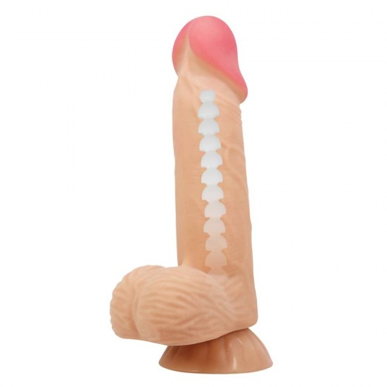 Pretty Love Sliding Skin 8.1" Flesh – Реалистично дилдо с подвижна кожа и вендуза 20см Pretty Love Sliding Skin 8.1" Flesh – Реалистично дилдо с подвижна кожа и вендуза 20см