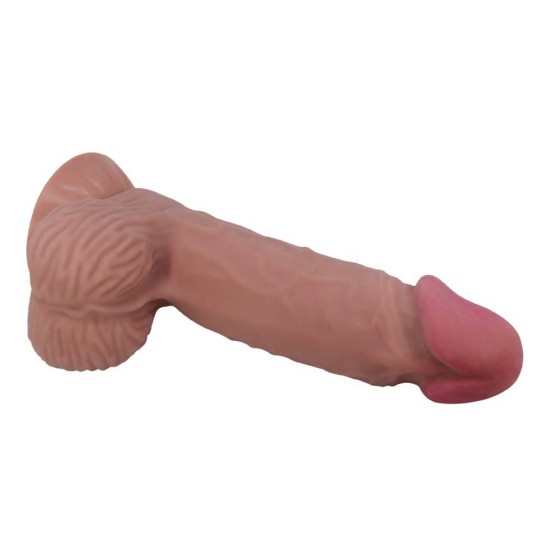 Pretty Love Sliding Skin 8.1" Brown – Кафяв реалистичен дилдо с подвижна кожа и вендуза 20см Pretty Love Sliding Skin 8.1" Brown – Кафяв реалистичен дилдо с подвижна кожа и вендуза 20см
