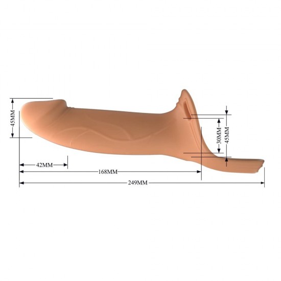 Страпон комплект за мъже с кухо дилдо и колан - Pretty Love Landon Harness Briefs 