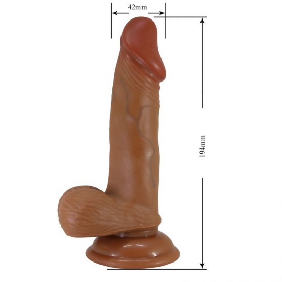 Реалистично G-точка дилдо 19.4 см с вендуза - Beautiful Zebulon 7,6 " Dildo Brown Реалистично G-точка дилдо 19.4 см с вендуза - Beautiful Zebulon 7,6 " Dildo Brown