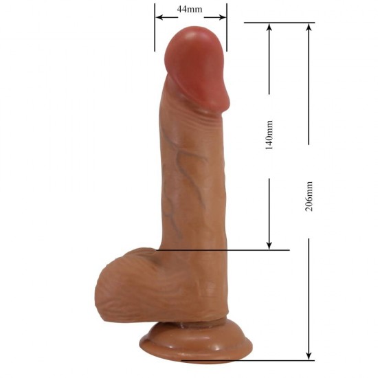 Реалистично кафяво дилдо с дължина 20.6 см и вендуза - Beautiful Catoblepas 8,1 " Dildo Brown Реалистично кафяво дилдо с дължина 20.6 см и вендуза - Beautiful Catoblepas 8,1 " Dildo Brown