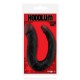 Двойно дилдо 41 см гъвкаво U-образно с два различни края – HOODLUM 16" U-SHAPED DONG BLACK