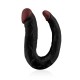 Двойно дилдо 41 см гъвкаво U-образно с два различни края – HOODLUM 16" U-SHAPED DONG BLACK