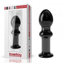 Стъклена секс играчка 4.5" Glass Romance Black Стъклена секс играчка 4.5" Glass Romance Black