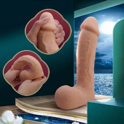 Дилдо 22см Голяма Глава Beautiful Johnson 8,7 " Dildo