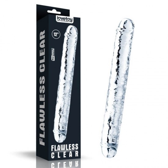 Двойно Дилдо 30см Flawless Clear Double Dildo 