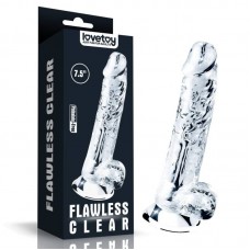 Гъвкав прозрачен пенис Flawless Clear Real Penis