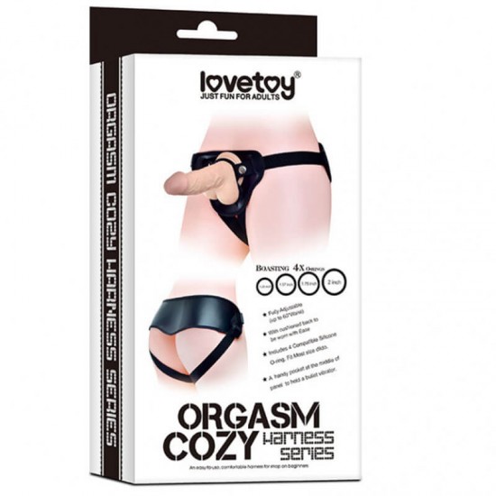 Гащи strapon за дилдо и вибратор Lovetoy Orgasm Cozy Harness 4