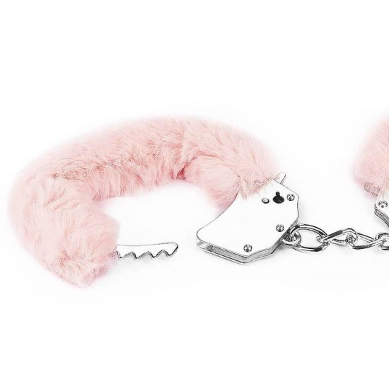Розови белезници с пухчета – Fetish Pleasure Fluffy Hand Cuffs Pink