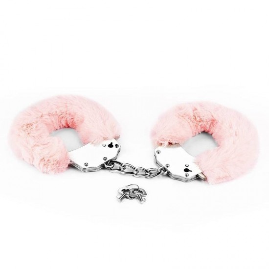 Розови белезници с пухчета – Fetish Pleasure Fluffy Hand Cuffs Pink