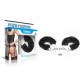 Белезници с пухчета за игри с палав BDSM контрол, черни - Fetish Pleasure Fluffy Hand Cuffs Black