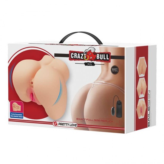 Crazy Bull Mila Flesh – Реалистичен мастурбатор с двойно влизане Crazy Bull Mila Flesh – Реалистичен мастурбатор с двойно влизане