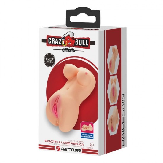 Crazy Bull Hannah – Реалистична тройна наслада с анус, вагина и гърди Crazy Bull Hannah – Реалистична тройна наслада с анус, вагина и гърди