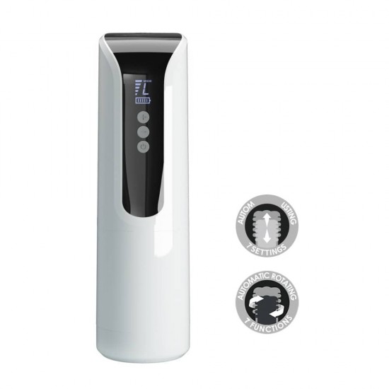 Автоматичен Мастурбатор с Тласкане, Ротация и LED Дисплей - Pretty Love Kahleah