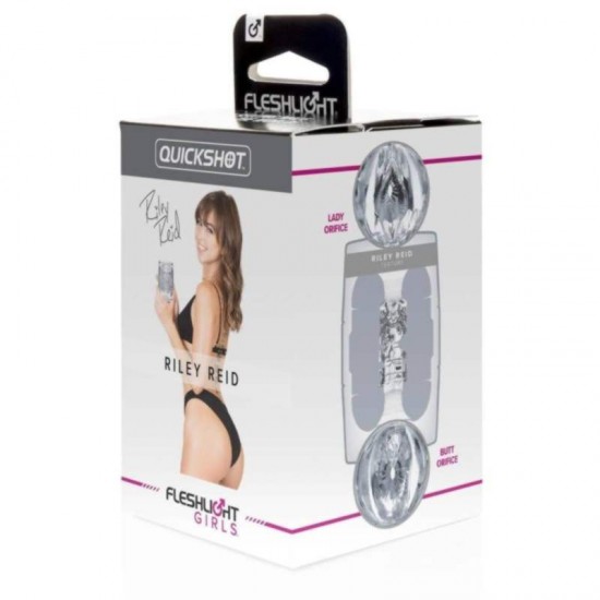 Fleshlight Quickshot Riley Reid прозрачен двустранен мастурбатор Fleshlight Quickshot Riley Reid прозрачен двустранен мастурбатор