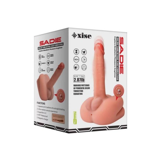 Реалистичен мъжки торс 2 в 1 с тласкащ пенис и анален мастурбатор - XISE Sadie Masturbator Реалистичен мъжки торс 2 в 1 с тласкащ пенис и анален мастурбатор - XISE Sadie Masturbator