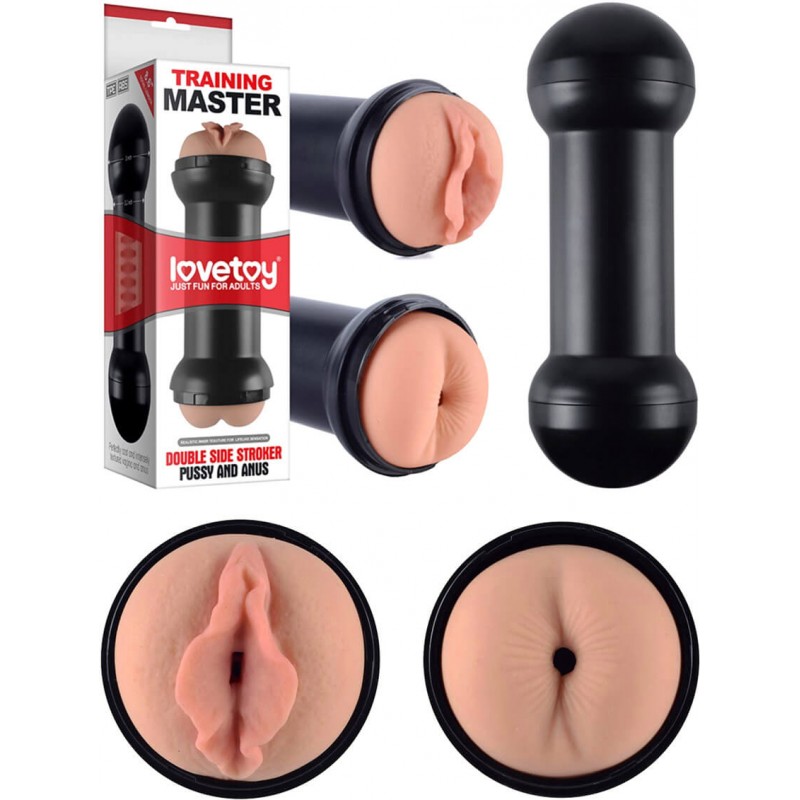 Секс играчка Вагина и Анус Training Master Double Side Stroker Pussy and An...