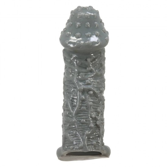 Penis Sleeve Black II – Удебеляващ пенис ръкав с каишка за издръжливост Penis Sleeve Black II – Удебеляващ пенис ръкав с каишка за издръжливост