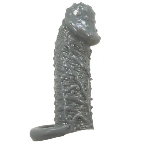 Penis Sleeve Black II – Удебеляващ пенис ръкав с каишка за издръжливост Penis Sleeve Black II – Удебеляващ пенис ръкав с каишка за издръжливост