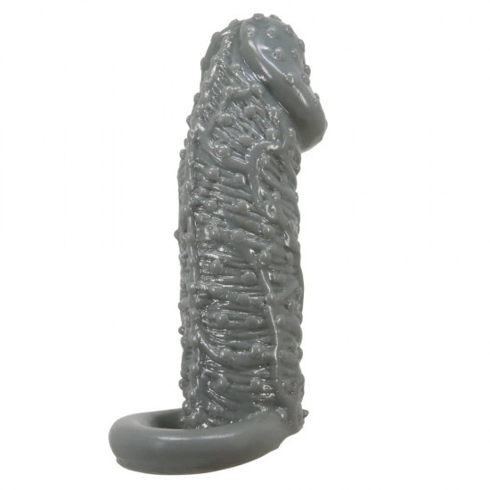 Penis Sleeve Black II – Удебеляващ пенис ръкав с каишка за издръжливост Penis Sleeve Black II – Удебеляващ пенис ръкав с каишка за издръжливост